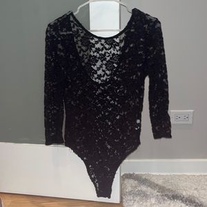 Ambiance Black Lace Bodysuit